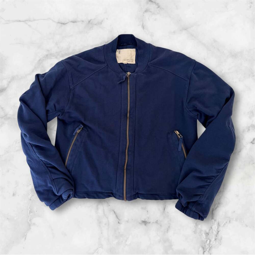 Anthropologie Pilcro Knit Bomber Jacket Top Size S